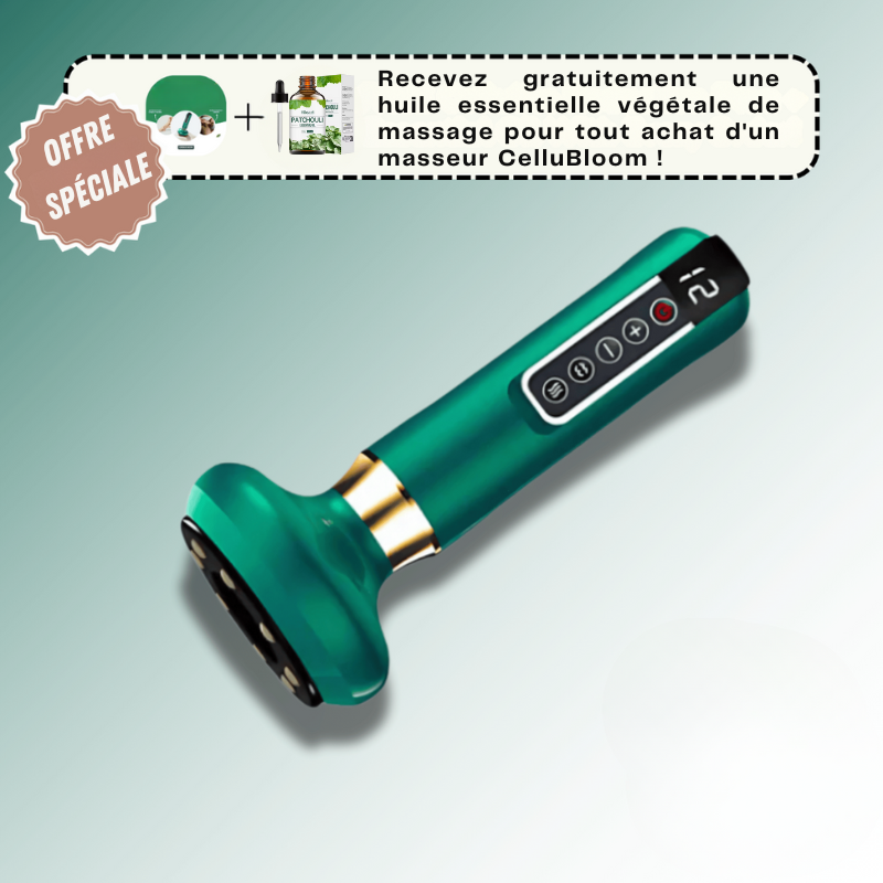 CelluBloom : Masseur Anti-Cellulite + Huile Offerte