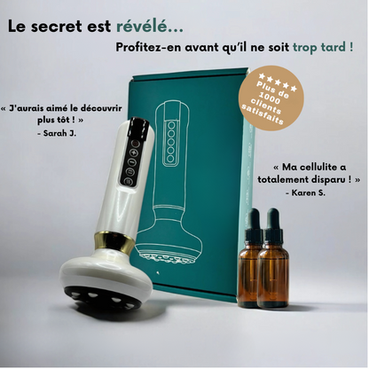 CelluBloom : Masseur Anti-Cellulite + Huile Offerte