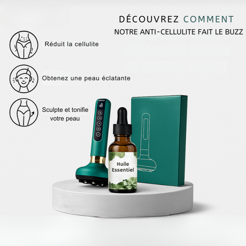 CelluBloom : Masseur Anti-Cellulite + Huile Offerte